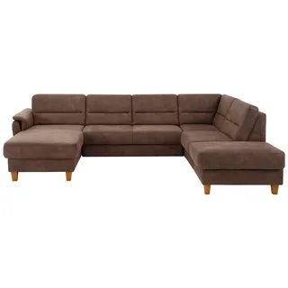 Home Affaire Wohnlandschaft Mikrofaser 3-Sitzer Braun