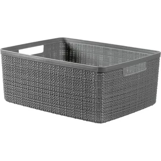 Curver Aufbewahrungskorb Juliet 12 l 6-tlg. dunkelgrau