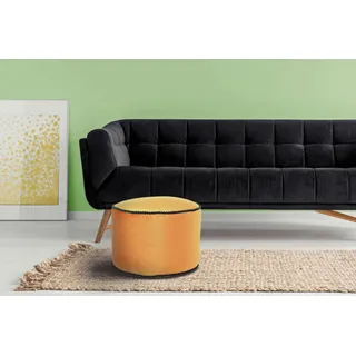 Stauraumhocker KAYOOM "Pouf Taj Mahal 125, trendige samtige Oberfläche", braun (bronze), B:47cm H:32cm T:47cm, Bezug: 100% Polyester (Samt) / Füllmaterial: 100% Polystryol, Hocker, Stauraumhocker, samtweich, farbig, modern, orientalisches Design