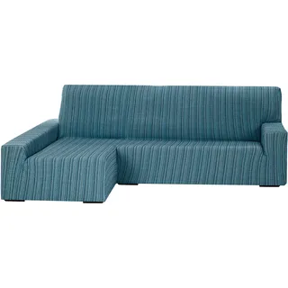 Martina Home Sofahusse elastisch Chaise Longue linker Arm 32x42x17 cm blau