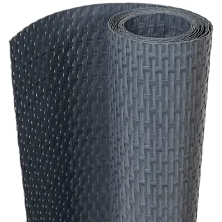 vidaXL Balkon-Sichtschutz Anthrazit 600x100 cm Poly Rattan