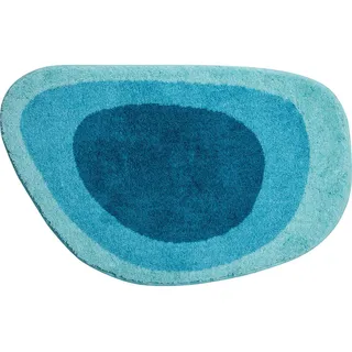 Grund Badteppich , Türkis , Textil , Farbverlauf , rechteckig , 50x75 cm , Oeko-Tex® Standard 100, Made in Europe , für Fußbodenheizung geeignet, rutschfest , Heimtextilien, Badtextilien, Badematten