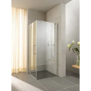 Kermi Seitenwand PASA XP TWD 08020, PXTWD080201AK, Farbe: Silber Mattglanz Echtglas klar