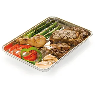 barbecook Set mit 5 rechteckigen Grillschalen aus Aluminium 34.5x23cm