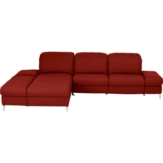 Himolla Ecksofa , Dunkelrot , Leder , Echtleder , Longlife-Leder , Ottomane links, L-Form , 319x213 cm , Blauer Engel, Goldenes M, Emas , erweiterbar, Typenauswahl, Lederauswahl, Stoffauswahl, Sitzqualitäten, seitenverkehrt erhältlich, Bettfunktion erhältlich, Hocker erhältlich, Rücken echt, individuell planbar , Wohnzimmer, Sofas & Couches, Wohnlandschaften, Ecksofas