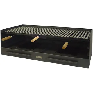 IMEX EL ZORRO 71470 Grillrost, Edelstahl, 100 x 40 x 33 cm Holzkohlegrill schwarz