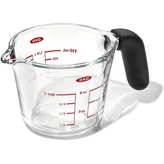 Oxo Messbecher Glas ohne Deckel, farblos