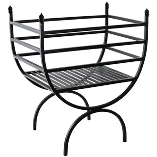 DKD Home Decor Kaminbesteck der Marke, Schwarz, Stahl (48 x 30 x 57 cm)