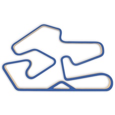 Racetrackart RTA-10181-BL-46 Rennstreckenkontur des Dallas Karting Complex-Blau, 46 cm Breite, Spurbreite 1,3 cm, Holz, 45 x 46 x 2.1 cm