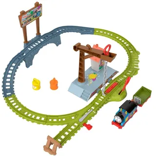 Thomas & Friends Thomas & seine Freunde, batteriebetriebenes Malfarbe-Zugset mit batteriebetriebenem Thomas und Widerspenstigem Waggon für Kinder ab 3 Jahren, HTN34