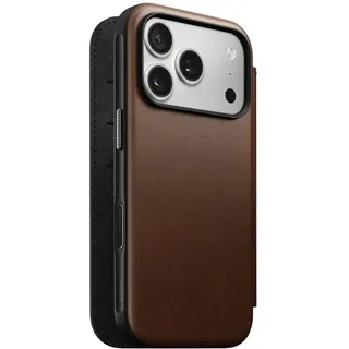Nomad iPhone 17 Pro Flipcase braun