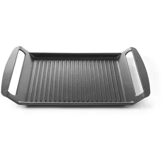 HENDI Grillplatte 39 x 26 cm Aluminium schwarz