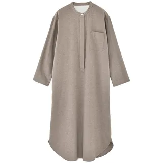 Flanell Nachthemd Damen Lang Flanellhemd Winter Geburtshemd Sleepshirt Mit Knopfleiste Schlafhemd Warm Geburtskleid Pyjama Schlafshirt Langarm Nachthemd