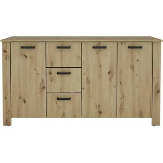 byLIVING Faro 160 x 84 x 40 cm eiche artisan / schwarz