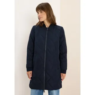 Cecil Damen 1005376 Langer Stepp-Blouson, Dark Navy Blue, XXL