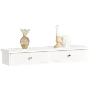 SoBuy Wandregal 64 x 10 x 15 cm Weiß