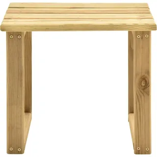 vidaXL Tisch für Sonnenliege 30x30x26 cm Imprägniertes Kiefernholz - Grün