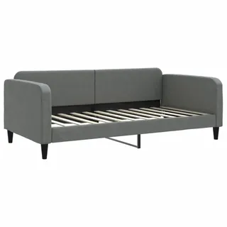 vidaXL Tagesbett Dunkelgrau 100x200 cm Stoff - Grau