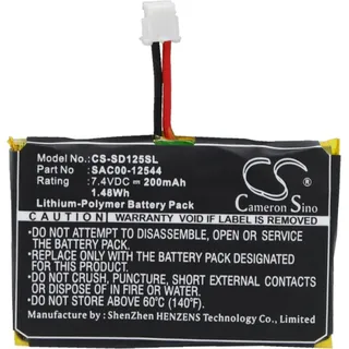 TECHTEK Batterie Kompatibel mit [Sportdog] HoundHunter SD-3225 SR-300 receiver, ProHunter SD-2525 SR-300 receiver, SD-1225 Trainer Receiver, SD-1225E