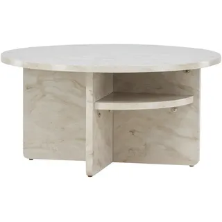 Livetastic Couchtisch Ålesund Beige Holzwerkstoff rund 85 x 42 x 85 cm