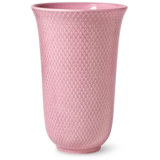 Lyngby Porcelæn Vase H20 cm Rhombe Color neu interpretiertes Design, rosa