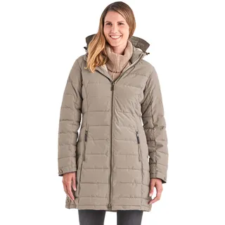 KILLTEC Damen Gw 13 Wmn Qltd Prk Funktionsparka Steppparka mit abzippbarer Kapuze, hellbeige, 44 EU