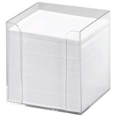 Bild Zettelbox transparent inkl. 700 Notizzettel weiß