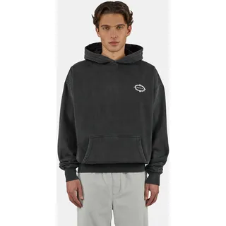 Kapuzensweatshirt PEGADOR "Reine Oversized Hoodie", Damen, Gr. XL, vintage schwarz, Sweatware, Obermaterial: 80% Baumwolle, 20% Polyester, bedruckt, oversize normal, Rundhals, Rippbündchen, Sweatshirts Kapuzensweatshirt, Baumwollmischung, oversize