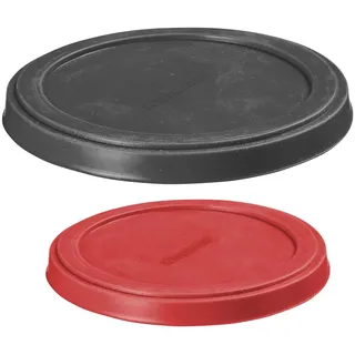 Westmark Frischhaltedeckel – Dehnbarer, wiederverwendbarer Silikondeckel für Dosen, kleinere Schalen oder Joghurtbecher – ø 10 + 8 cm, Silikon, 2 Stück