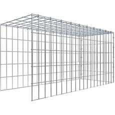 Bild Gabione, silbergrau, Maschenweite 5 cm x 10 cm