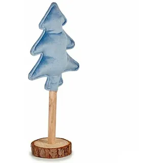 krist+ Weihnachtsbaum Polyester Blau Holz 9,5 x 32 x 13 cm (12 Stück)