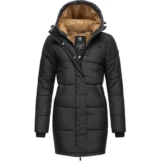 Steppmantel RAGWEAR "Steppmantel Relive Long Remake", Damen, Gr. XXL, schwarz, Obermaterial: 100% Polyester Pol. recyc..  Obermaterial: Futter: 100% Polyester Pol. recyc.. 100% Polyester PES., Mäntel Steppmantel