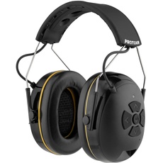 PROTEAR Gehörschutz mit Bluetooth 5.3,High-Fidelity-Lautsprecher,48 Std. + Spielzeit,Idealer Sicherheits-Ohrenschützer zum Mähen,Holzbearbeitung,SNR 30dB,(Aufgerüstet)