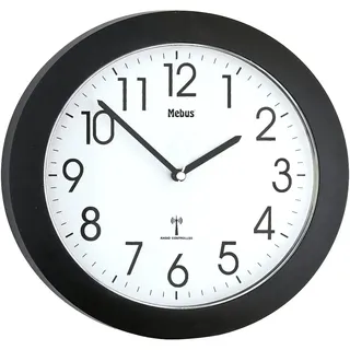 Mebus Kabellose Uhr 52450 - Black - One Size