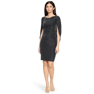 Vera Mont Cocktailkleid Glitzer-Look Dunkelblau/Grau 40