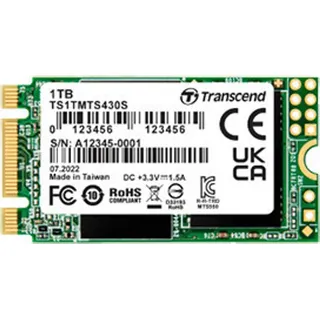 Transcend MTS430S SSD 1TB, M.2 2242 / B-M-Key / SATA 6Gb/s (TS1TMTS430S)