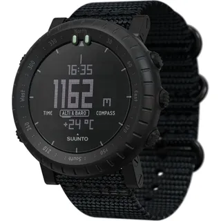 Suunto Core Alpha Stealth BT 49,50 mm Verbundwerkstoff schwarz Sportarmband schwarz M