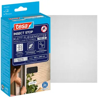 Tesa Insektenschutz Fenster Insect Stop Comfort 120 x 240 cm Anthrazit