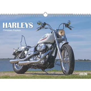 Neumann Harleys 2026 - Wand-Kalender - 42x29,7 - Motorrad