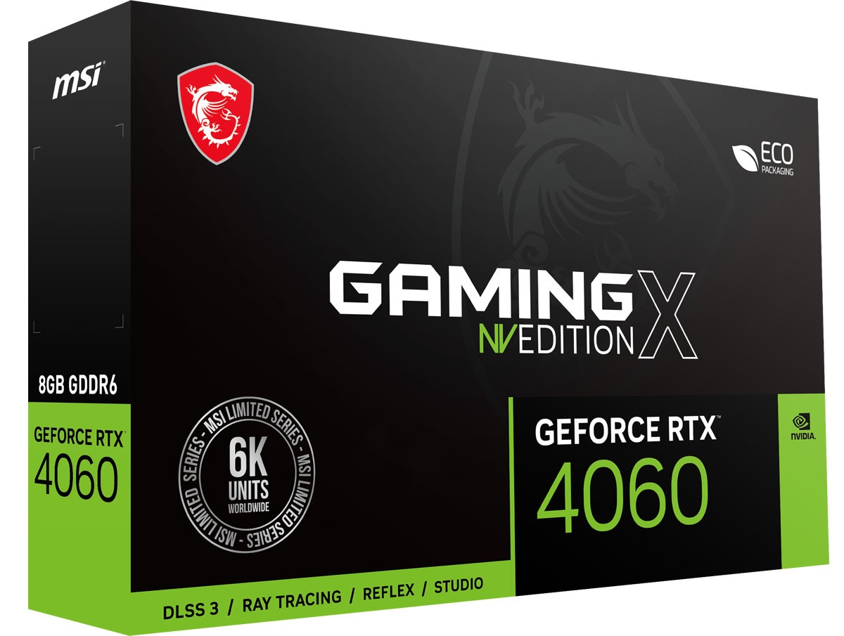 Bild von GeForce RTX 4060 Gaming X NV Edition 8G, 8GB GDDR6, HDMI, 3x DP (V516-035R)