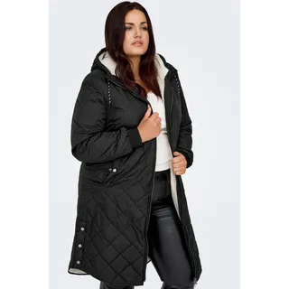 ONLY CARMAKOMA Steppmantel »CARNEWSANDY QUILT COAT CC OTW«, schwarz