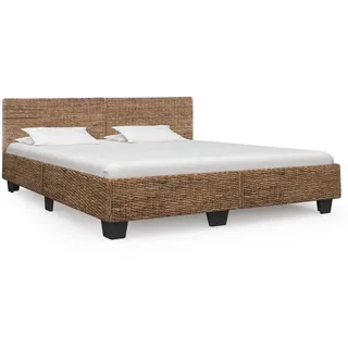 Bettrahmen Natürliches Rattan 180x200 cm - Braun