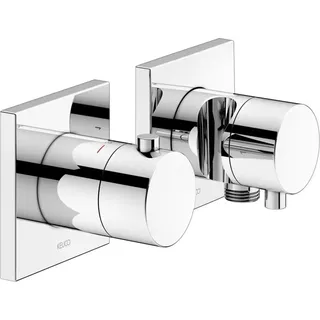 Keuco EDITION 11 Thermostatarmatur Set Unterputz für 2 Verbraucher mit Schlauchanschluss und Brausehalter, 51153011222,