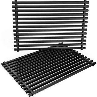Emaillierter Grillrost für Weber Spirit E310 E320 S310 S320 Gasgrill - Rechteckiger Gasgrill/Holzkohlegrill 44x30cm - 2 Stück - Blau