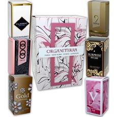 Set mit 6 Parfums für Frauen (Eau de Toilette) Jeweils 15 ml. in einer Geschenkbox.