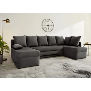 Jockenhöfer Gruppe Wohnlandschaft »Arktis U-Form, B: 260 cm« mit Bettfunktion & Bettkasten, Unser Dauertiefpreis, grau