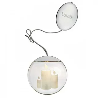 Krinner Lumix LED Deko Light Kerzen, LED, Ø 10 cm - Weiß