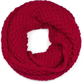 styleBREAKER Strickschal "Grobstrick Loop Schal" 1 Stk., rot