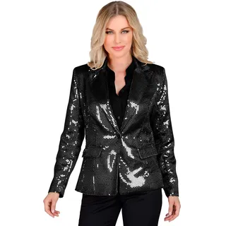 W WIDMANN MILANO Party Fashion - Party Fashion Blazer mit Pailletten für Damen, Schlagermove, Jackett, Festival, Faschingskostüme