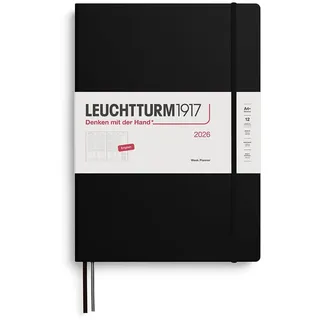 Leuchtturm1917 372572 Wochenplaner Composition (B5) 2026, 12 Monate, Schwarz, Deutsch
